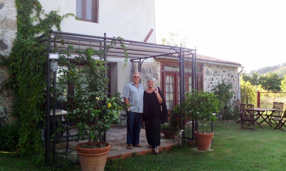  With Judith at home, Località Lago di Sugano, outside Orvieto 