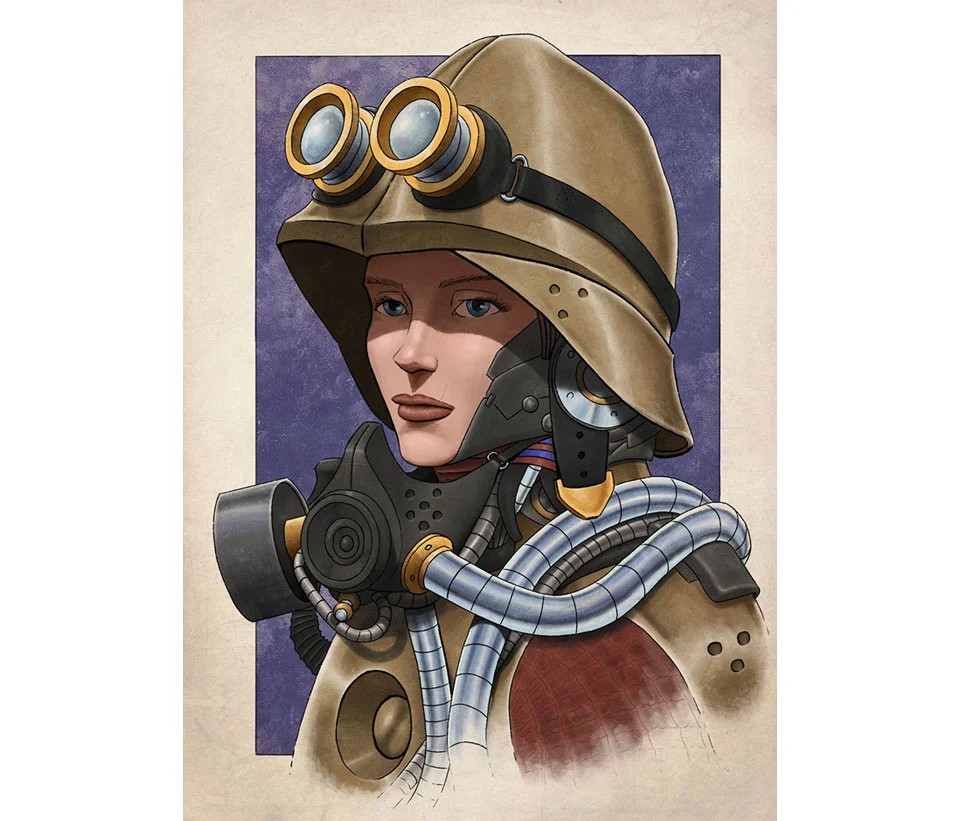 Desert Mystery Woman by Michael Hay based off a sketch by Timothy Keller