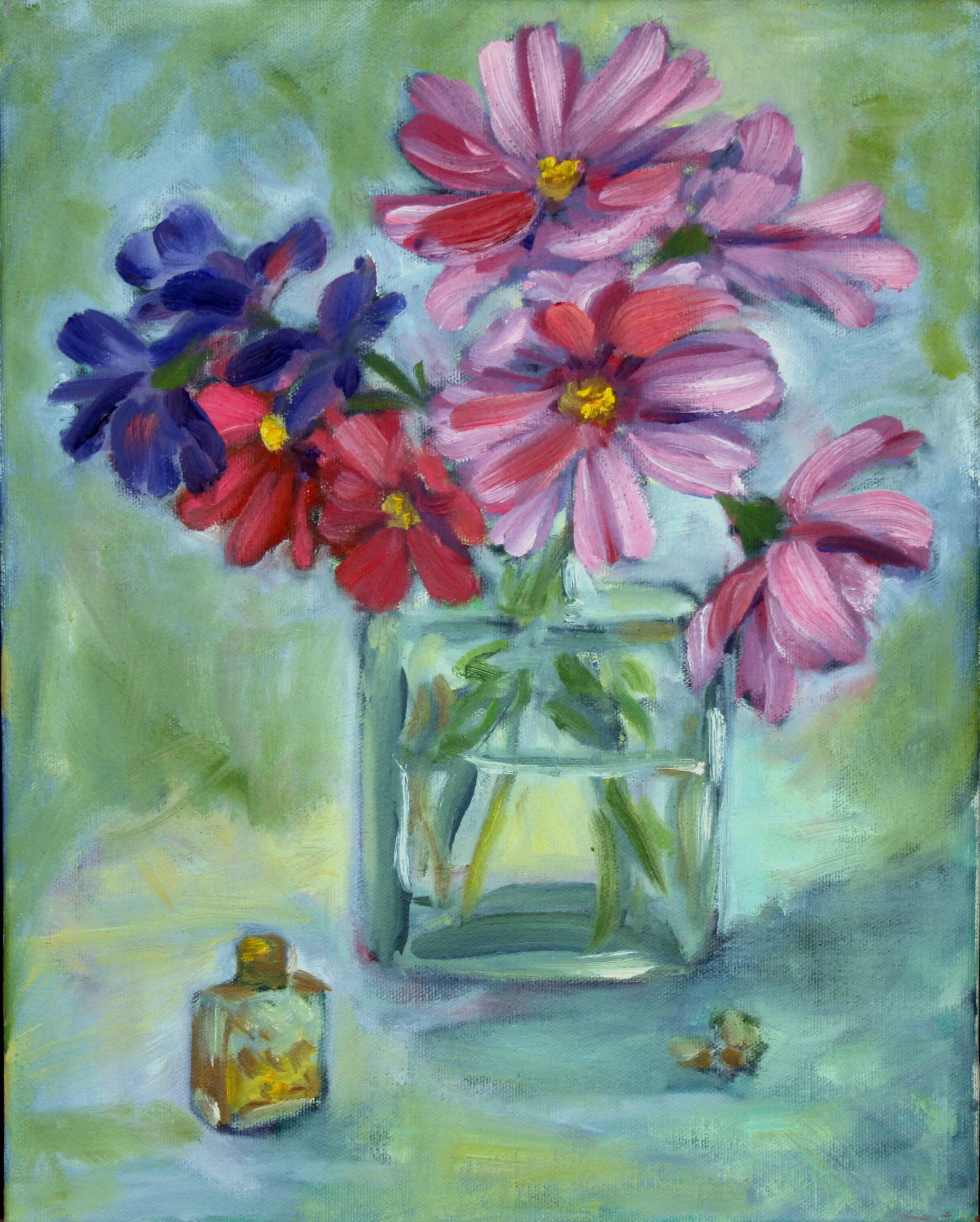 Cosmos From My Garden oil painting