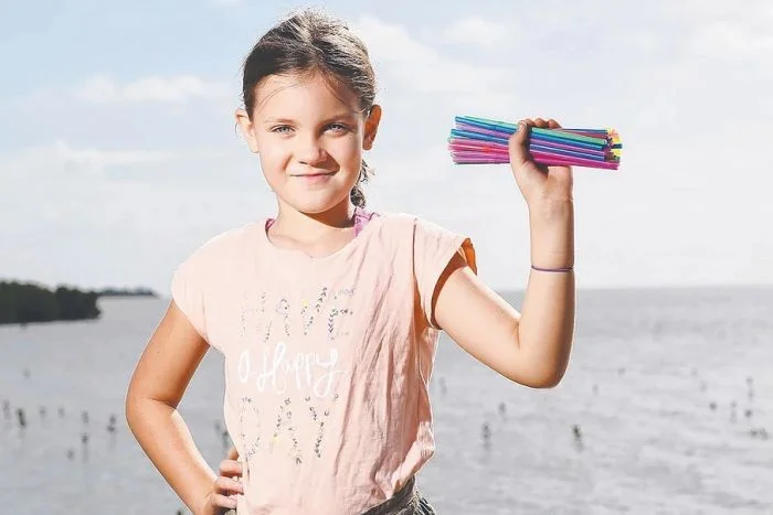 10yo girl wins straw phase-out battle; Cairns Council agrees to ditch single-use plastics