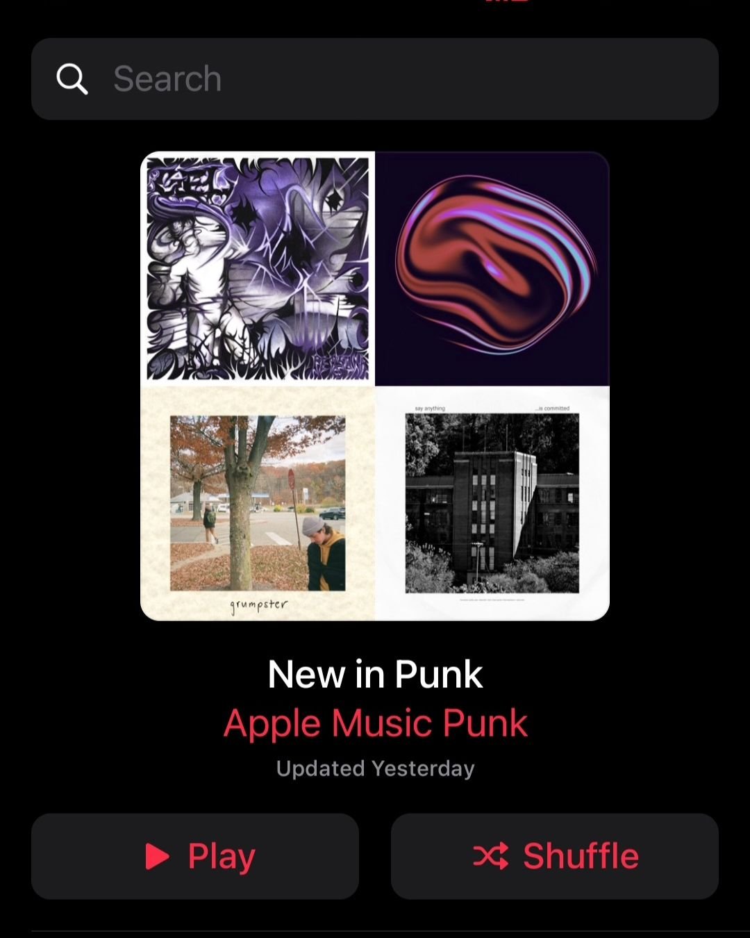 🩸PLAYLIST ADDITION🩸

We are SUPER stoked to announce that our latest single BLACK HOLE has been added to two majorly huge playlists on Apple Music! 👀
New in Punk 👽
Negative Space 🛸

Link to both playlists in our bio!! 🩸

This is certainly a hol