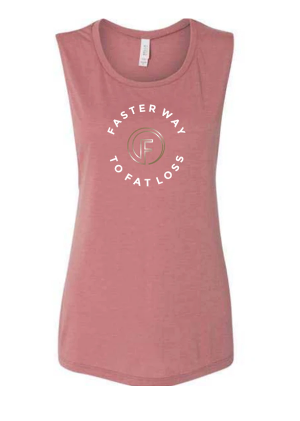 FASTER WAY MAUVE MUSCLE TANK