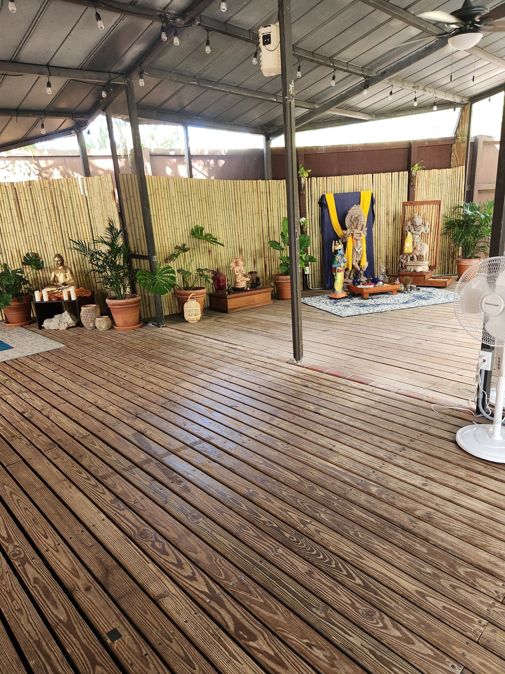 New Outdoor Yoga Practice Space