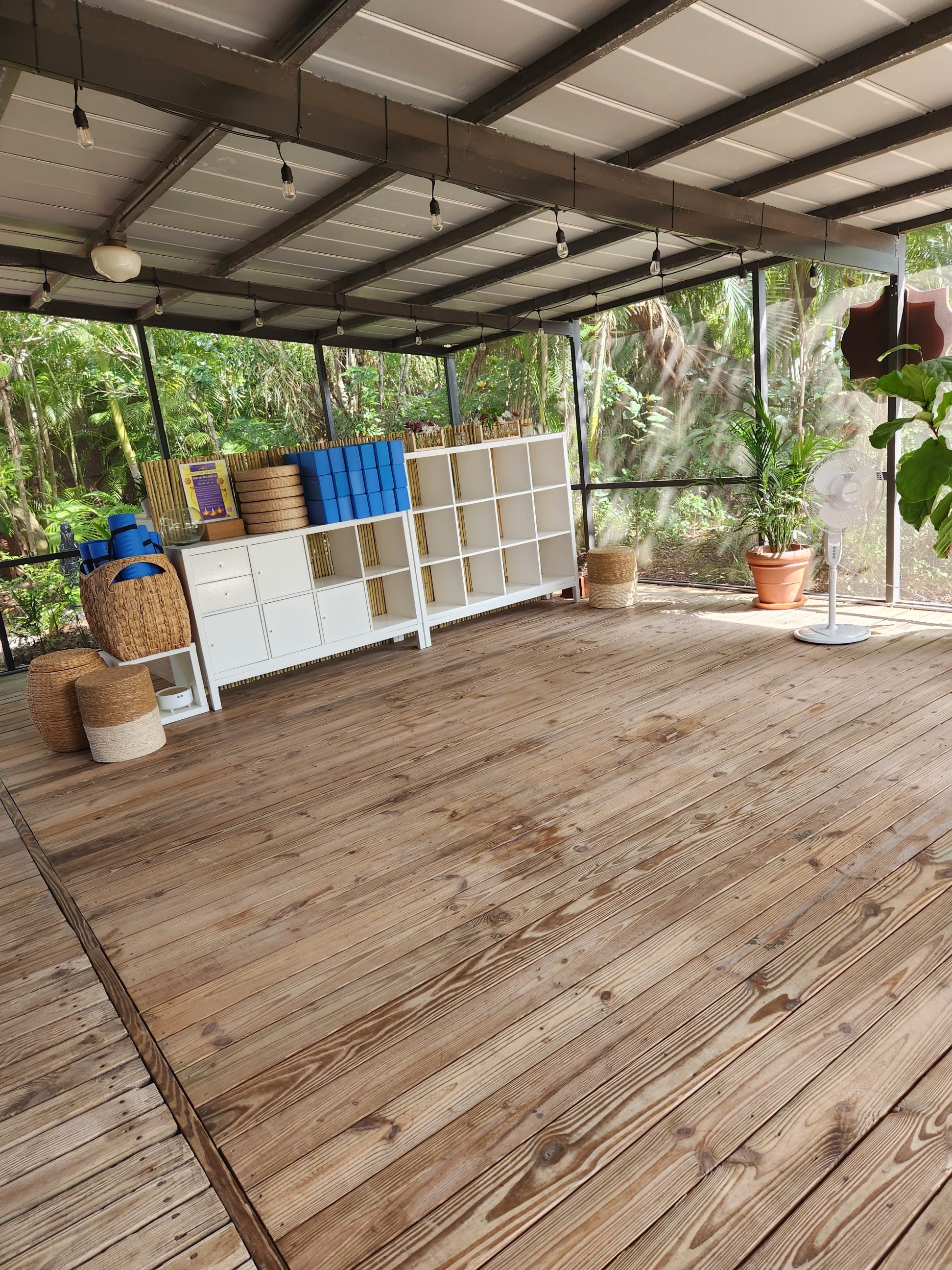 New Outdoor Yoga Practice Space