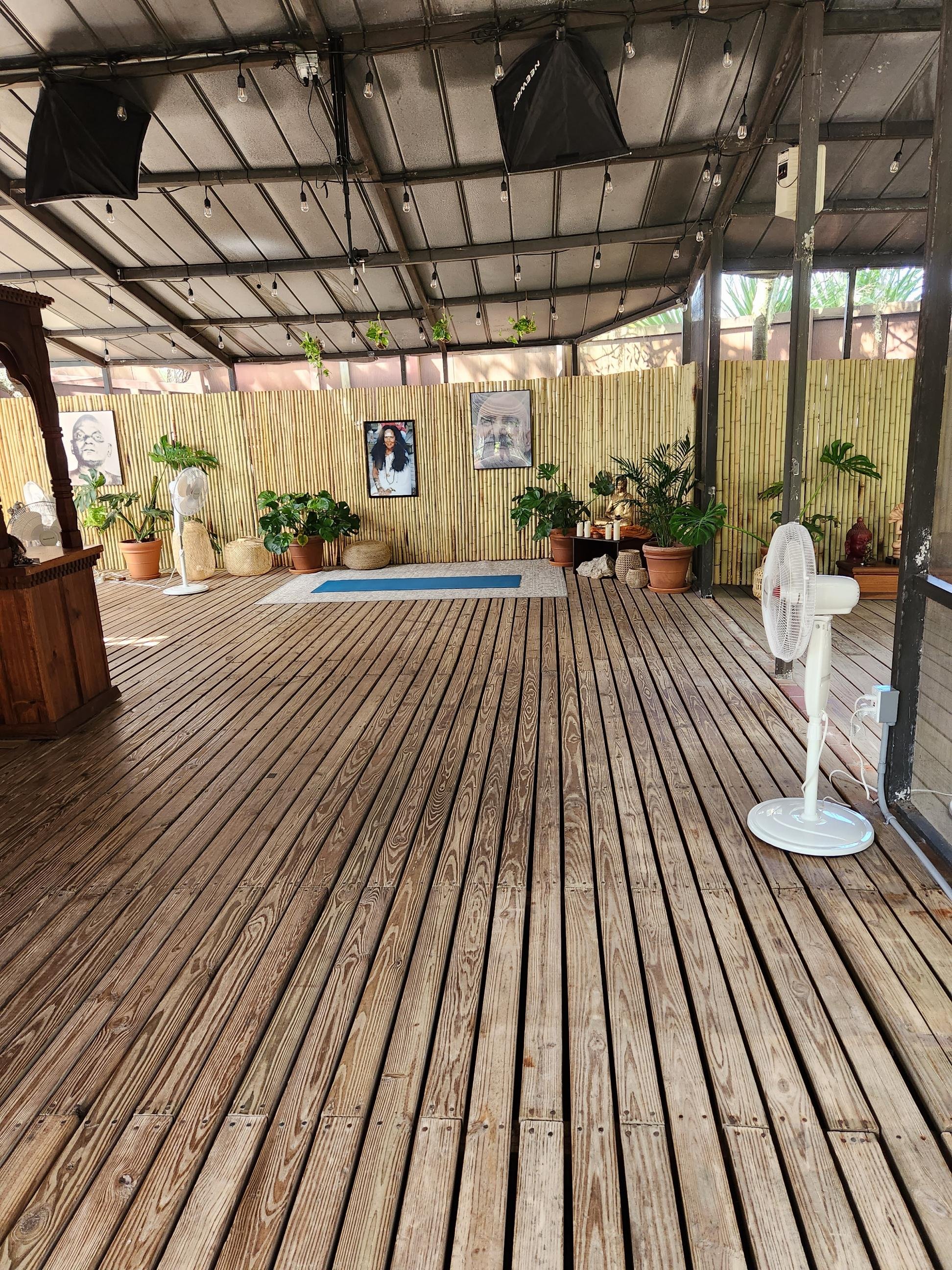 New Outdoor Yoga Practice Space