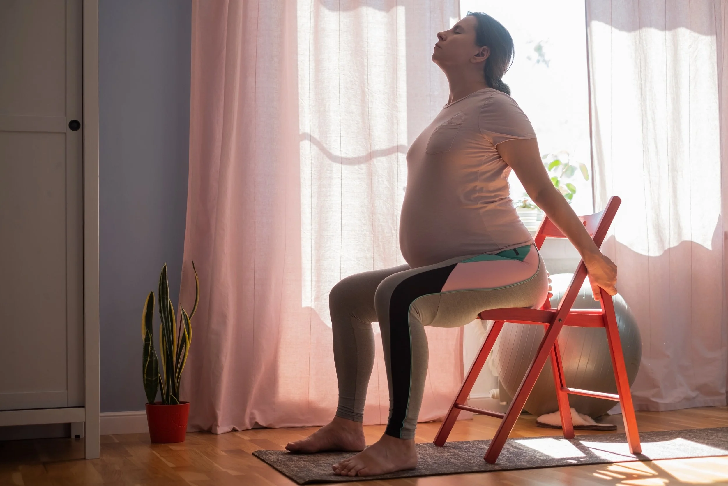 Simple Chair Yoga Pose for Upper Body Freedom
