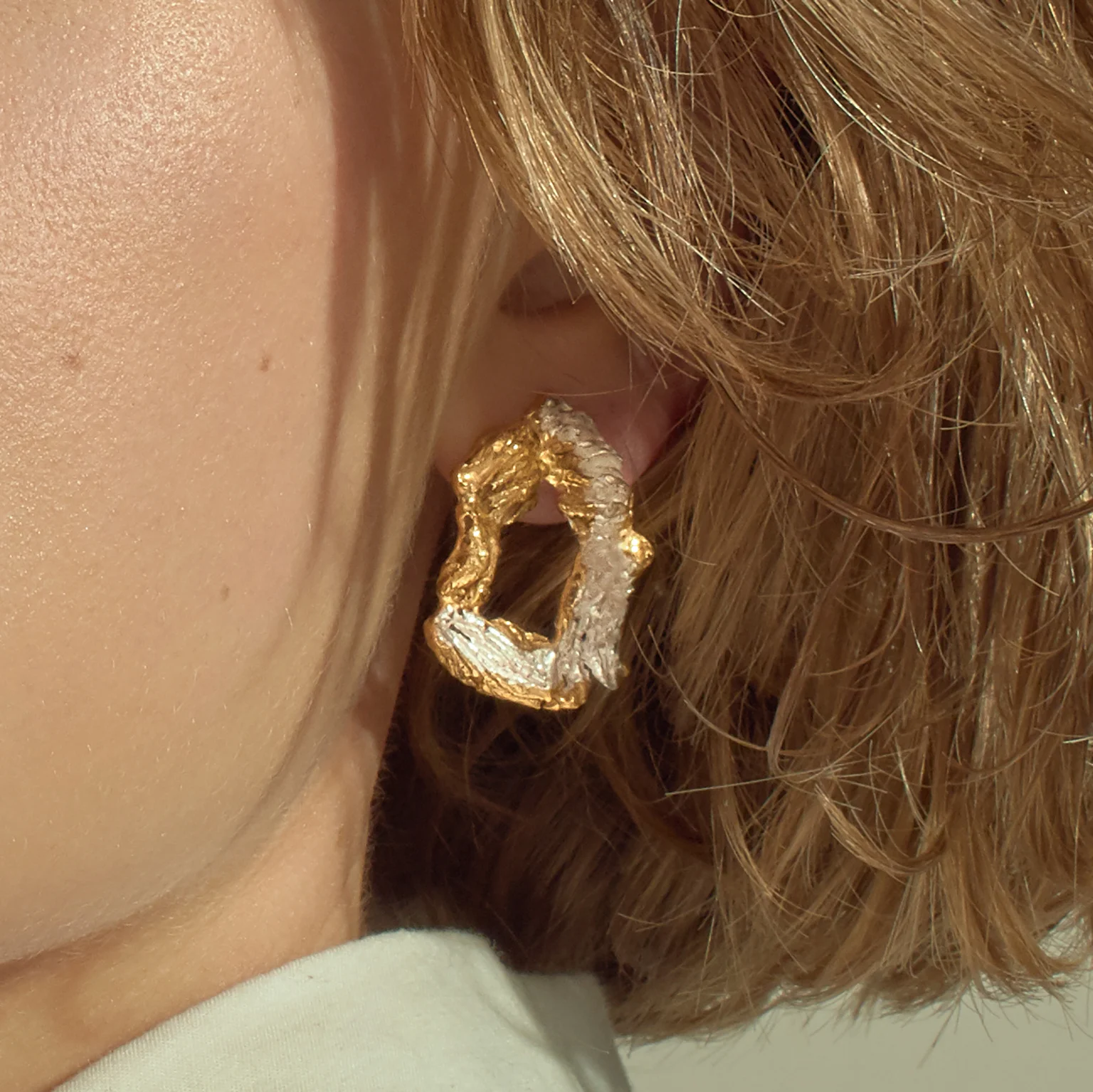 Loveness Lee Soleil Earrings Trans-natural Collection Closeup