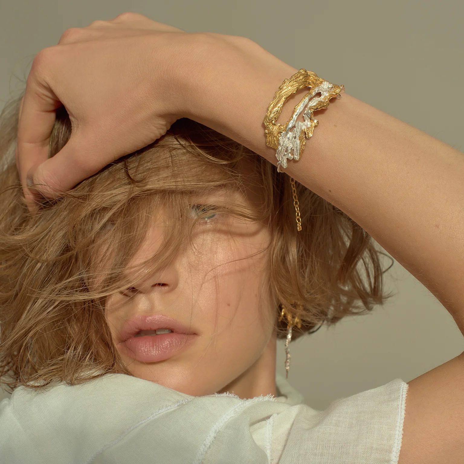 Loveness Lee Gachie Gold Silver Bracelet Trans-natural Collection