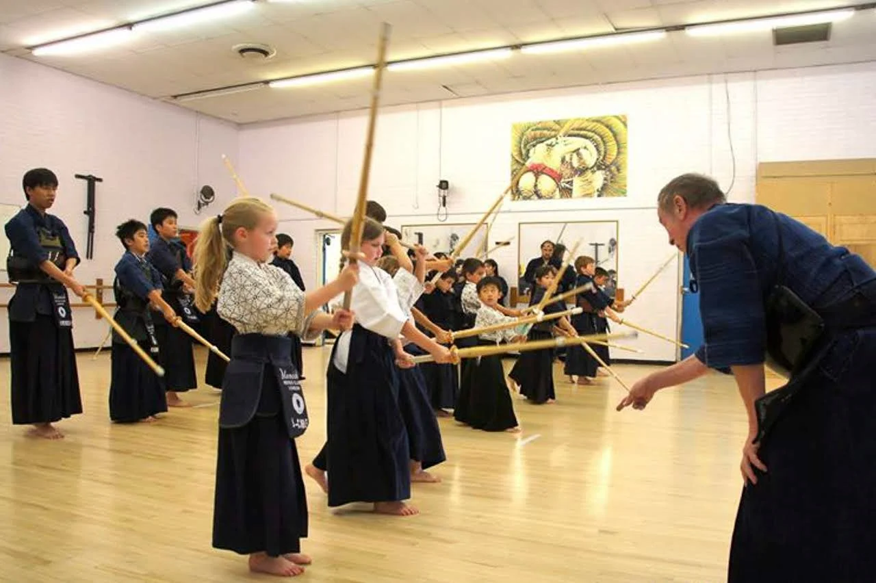 The late Terry Holt Sensei instructing the children’s class