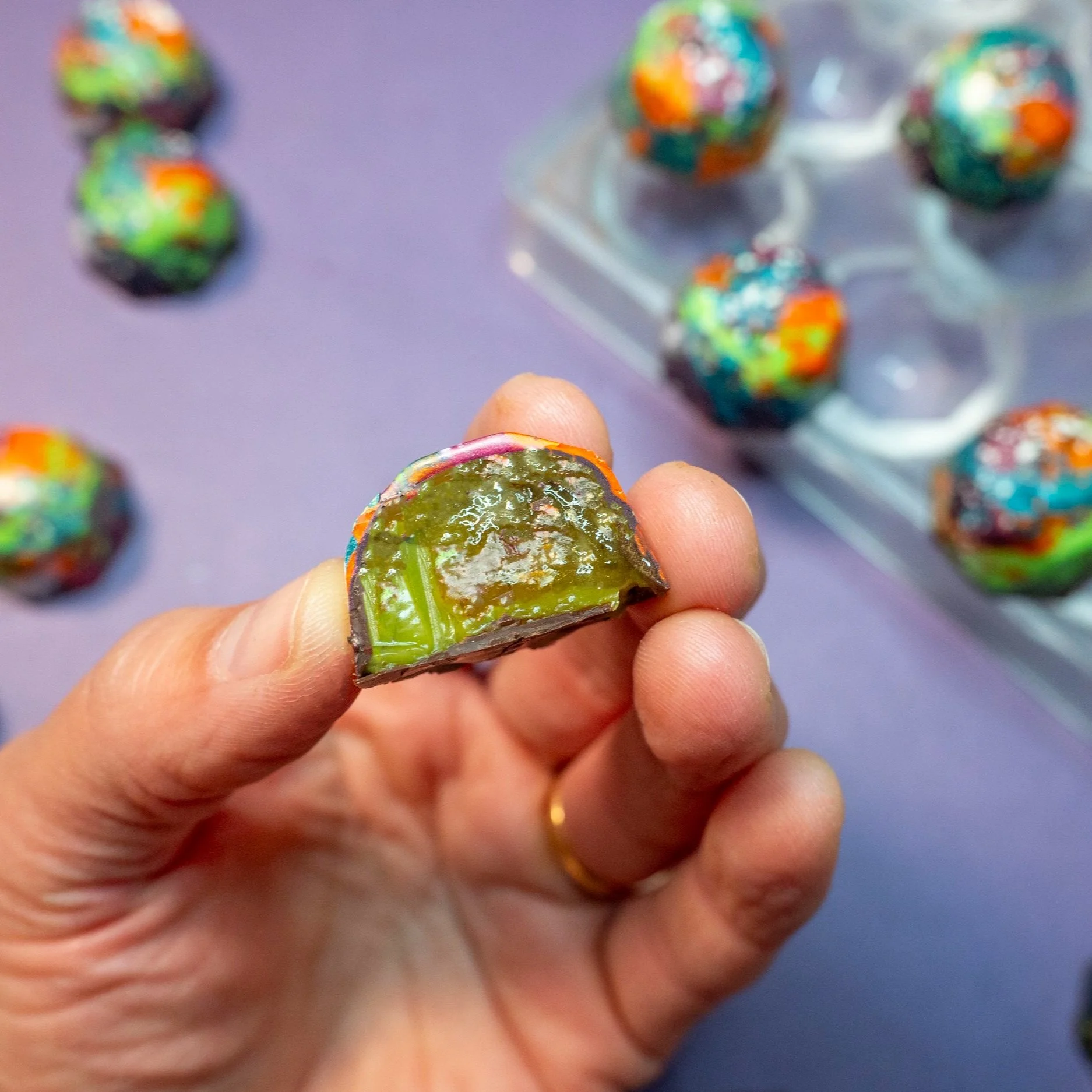 Lime Marmalade + White Chocolate Ganache