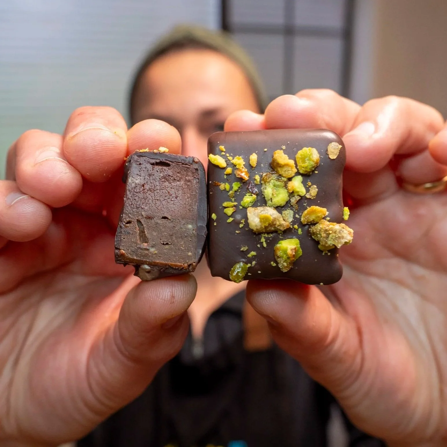 Pistachio + Banana Praline