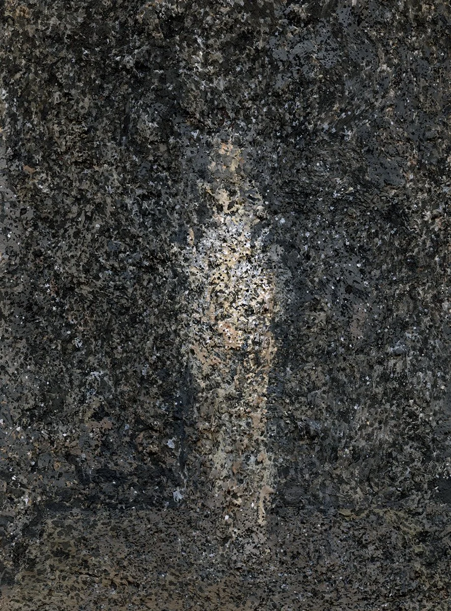  2025, acrylic, modeling paste, and ink on paper 8 × 6 inches 