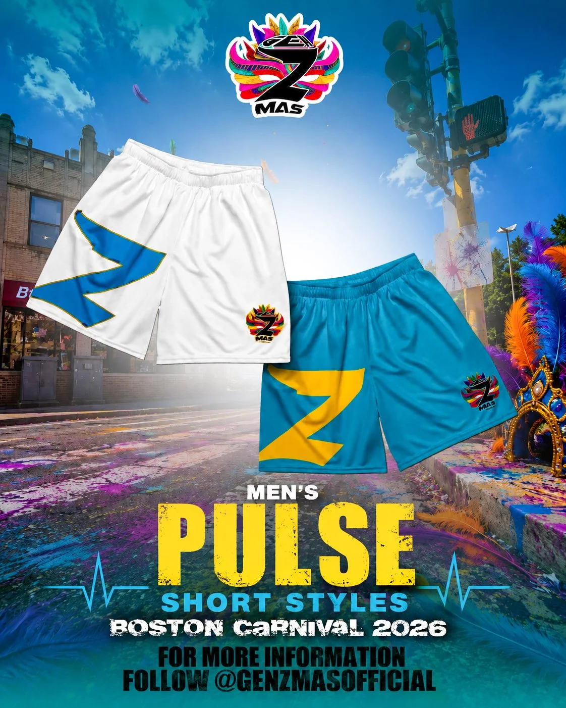 "Pulse " Gen Z Mas Men's Mesh White Basketball Shorts (2026)