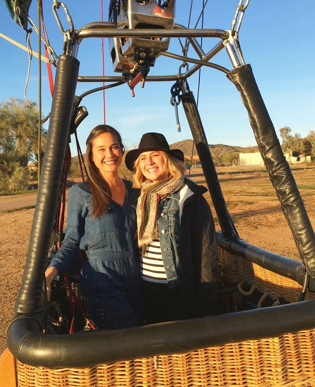  Phoebe and Julia before their flight over the Sonoran Desert 