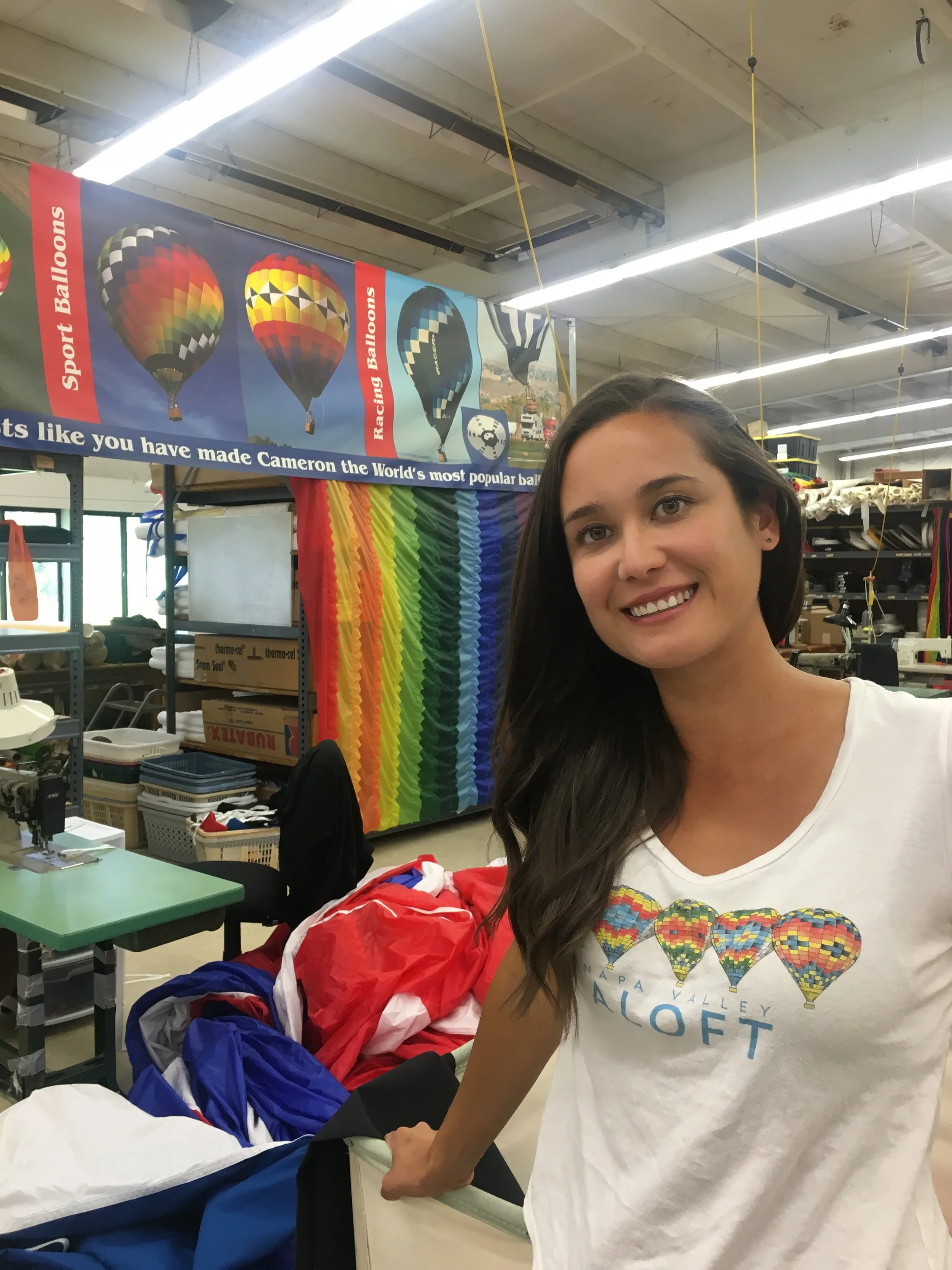  Phoebe makes a trip to the Cameron Balloon Factory in Michigan 