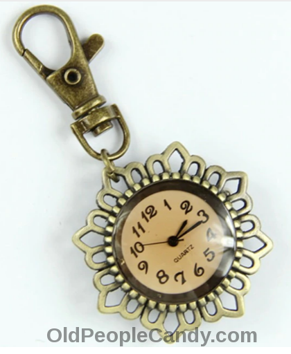 A pocket watch key chain