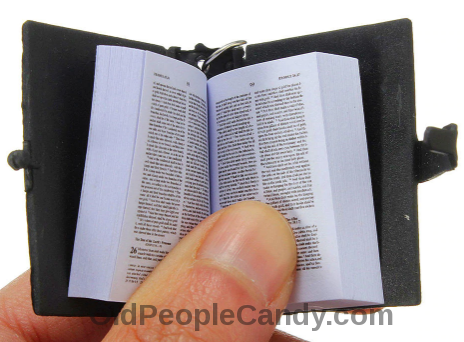 A Holy Bible key chain
