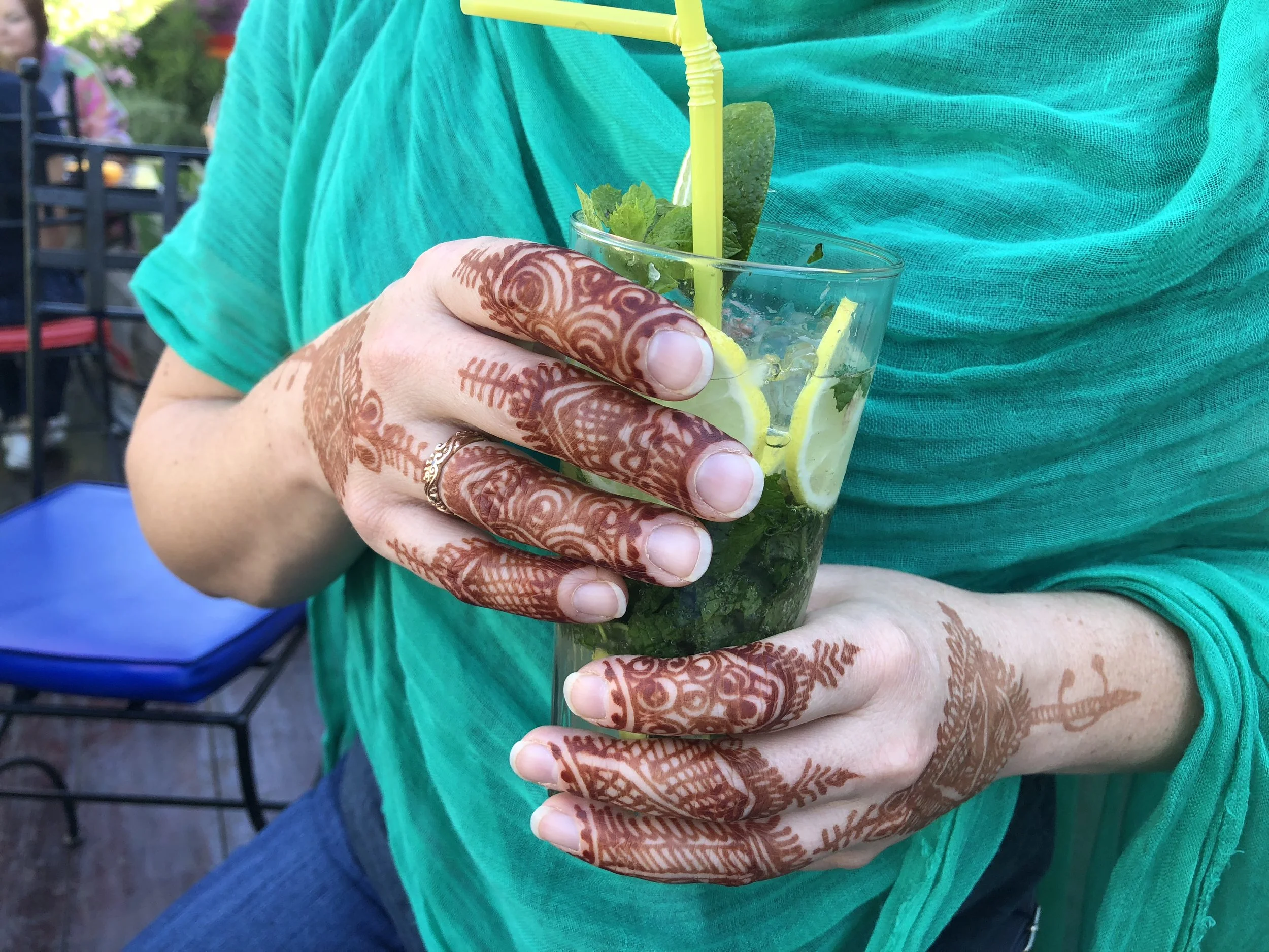 Combining two of my favorite things - henna and Morocco.