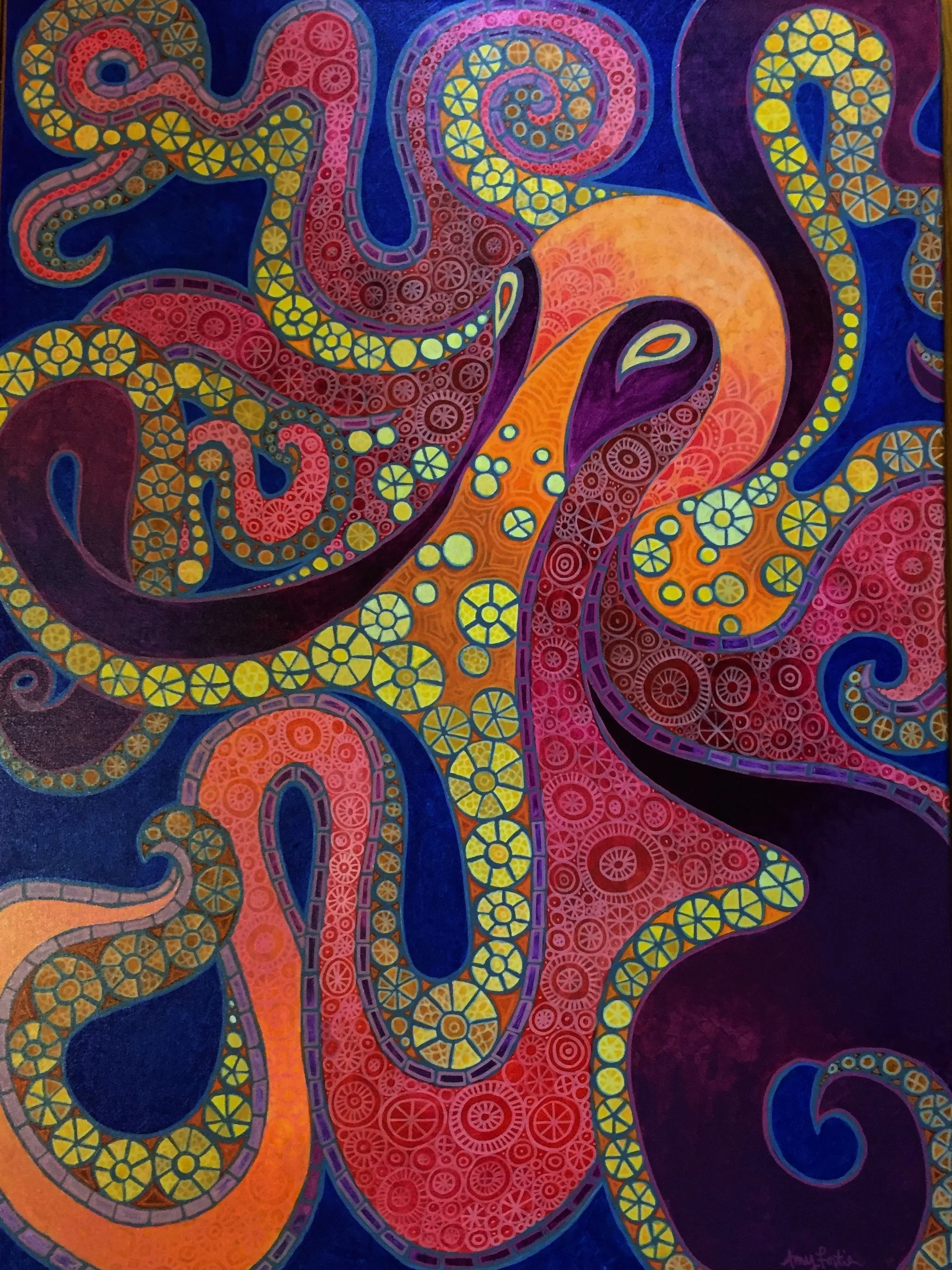 Octavia, 30 x 40, acrylic on canvas, 2013, $850