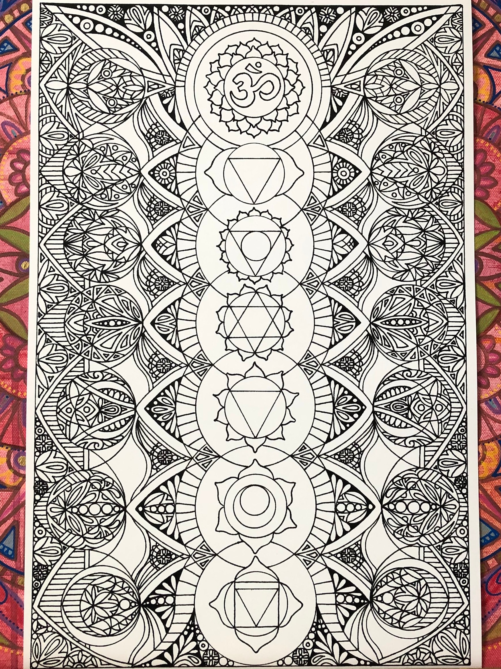 Chakra Coloring Poster
