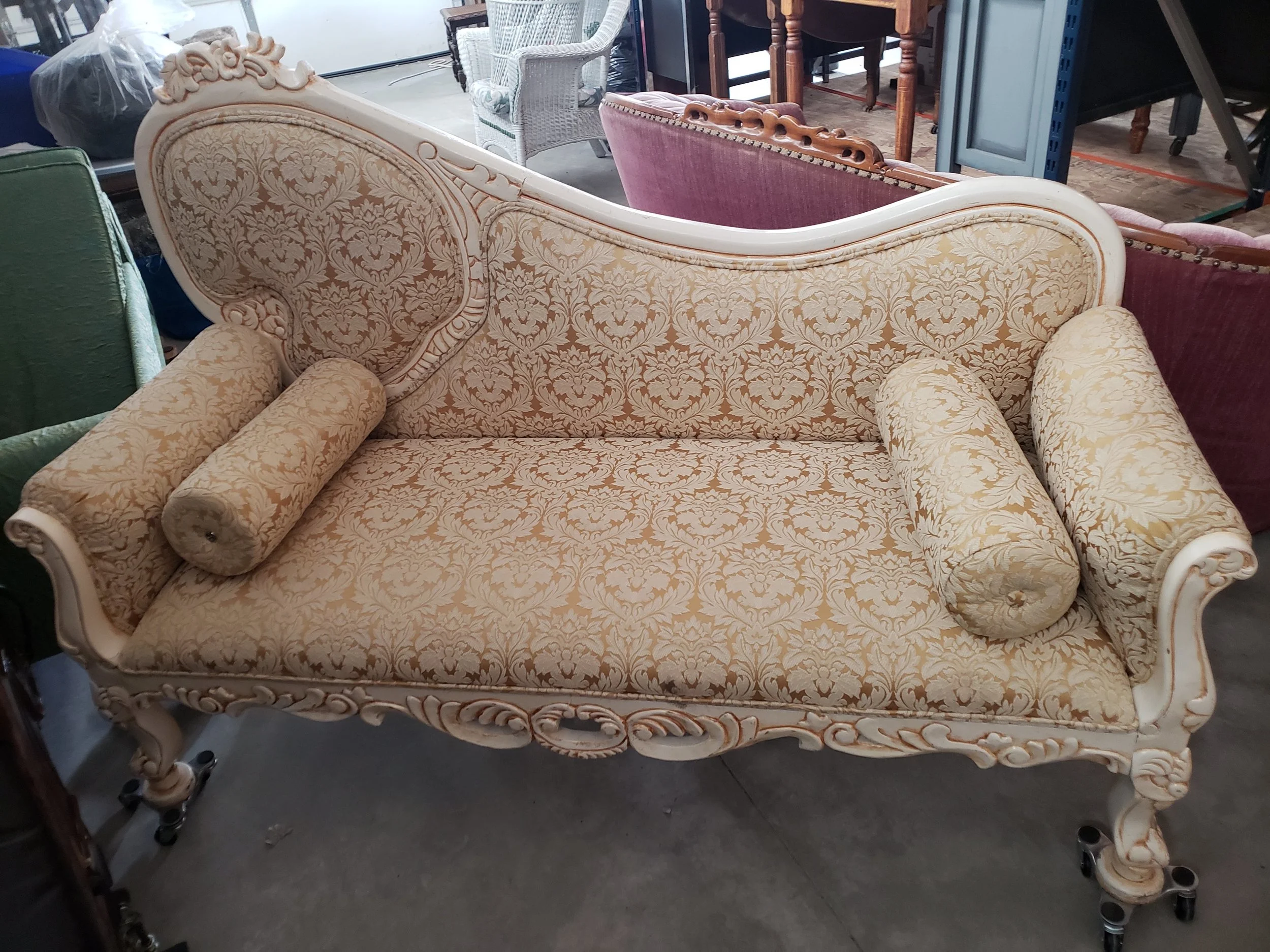 Repaint and reupholster for Over the Rainbow.