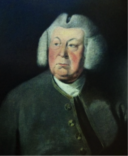 Fig. 4: Copy of a portrait of Francis Austen (1698-1791) by Ozias Humphry.