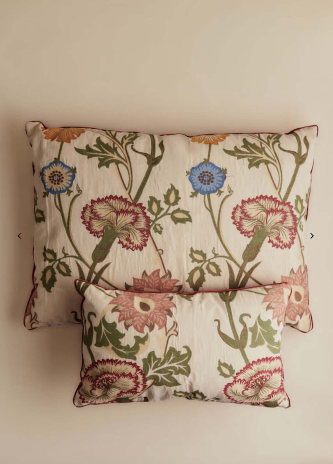 Coussin vintage velours blush Sézane