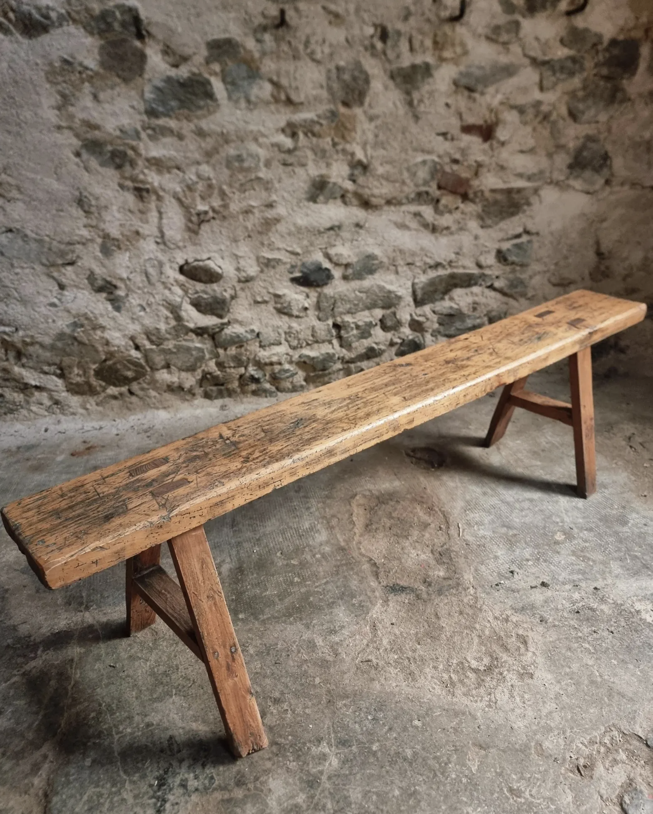 Banc en bois vintage