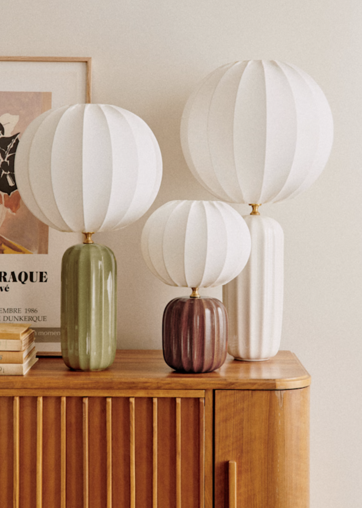 Lampe Traviata petit modèle - Acajou
