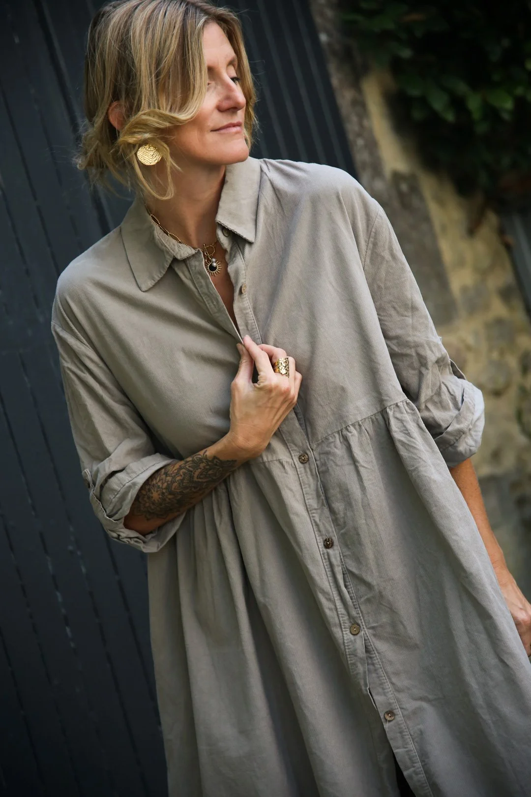 ROBE VELOURS LAURE BEIGE - carnet sauvage-5.jpg