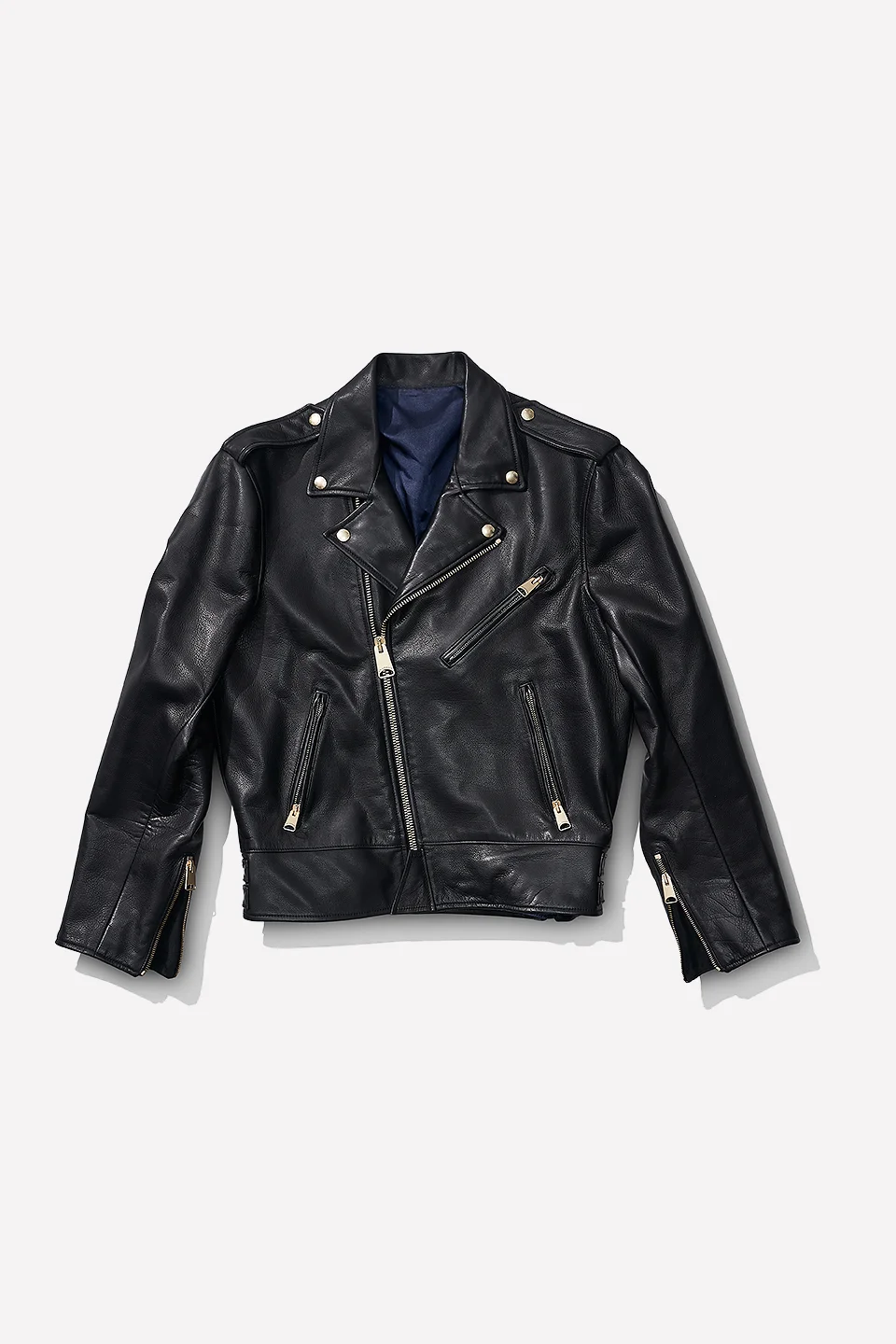 MOTORCYCLE JACKET IN WAXED CALFSKIN