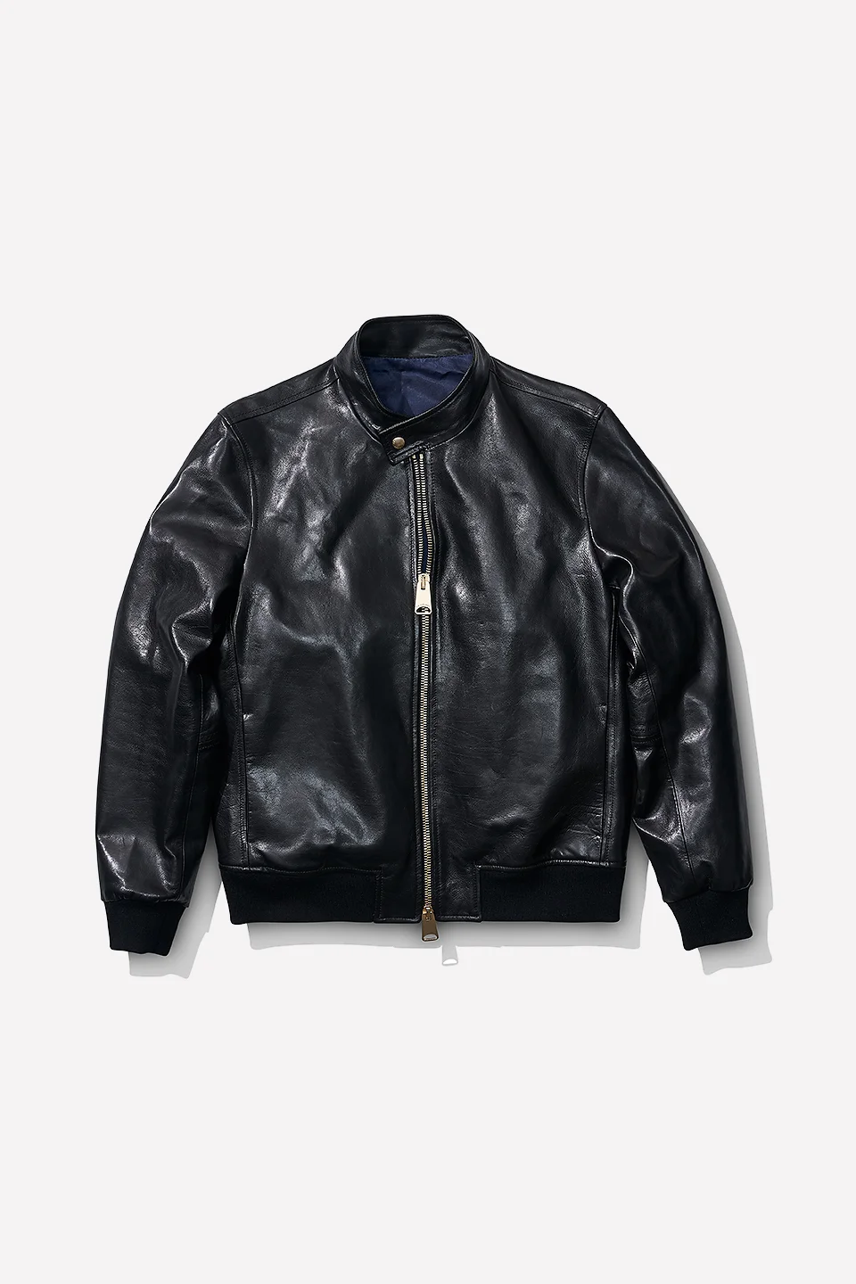 BOMBER JACKET IN PATENT CALFSKIN