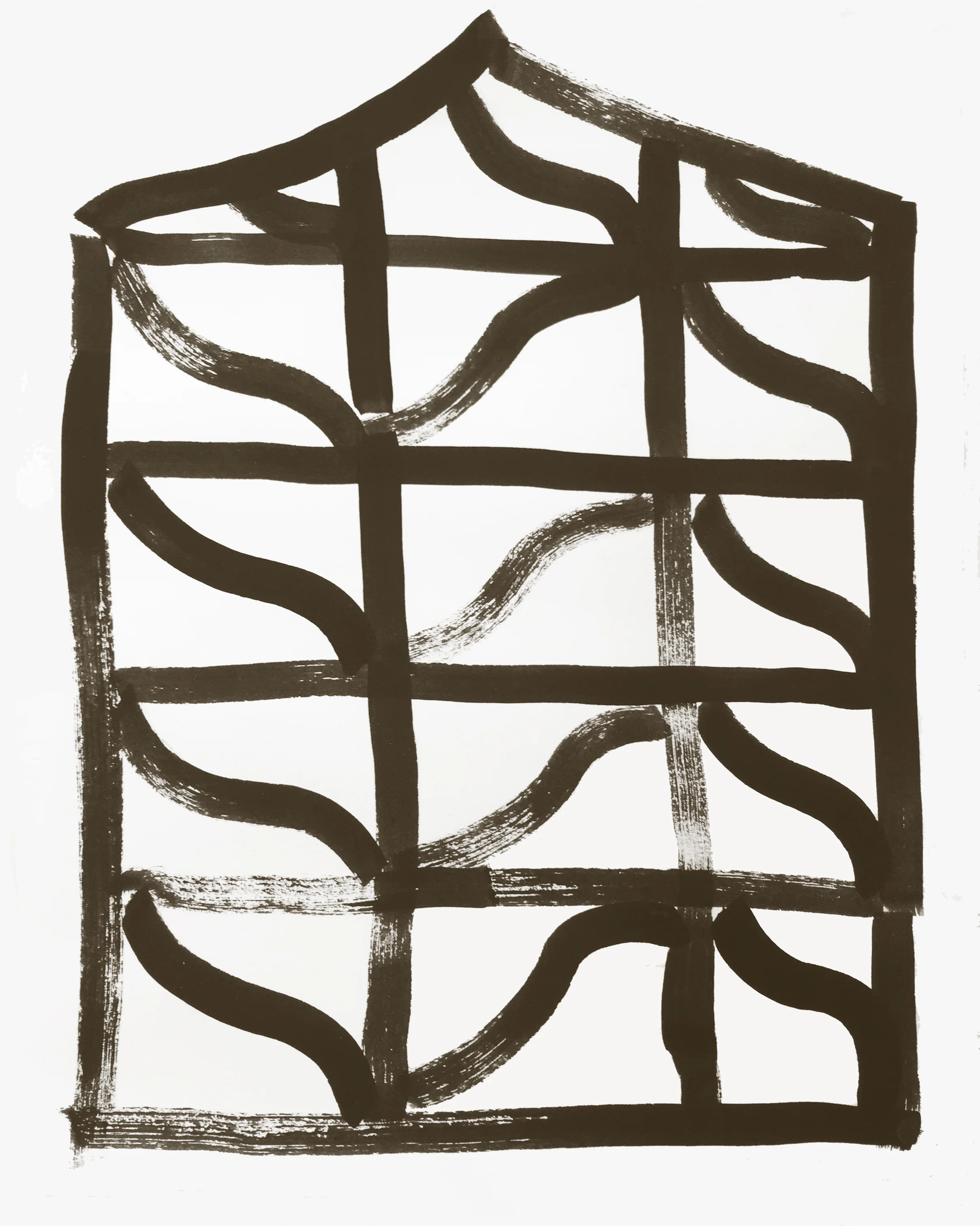 Untitled sumi ink on mulberry rag 2018 30x19cm
