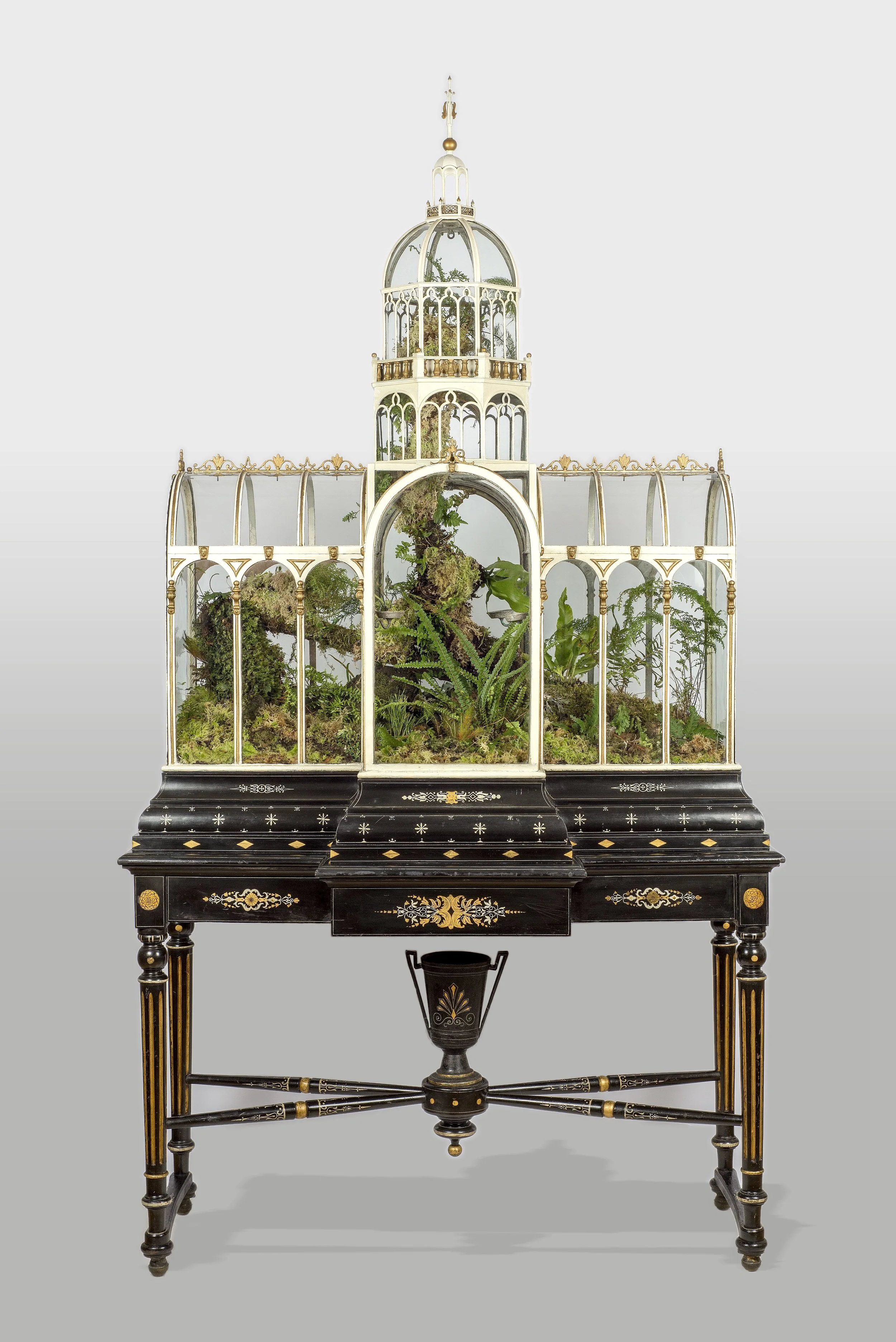 A large wardian case Andrew Brown 1850s Restored and replanted GoMA 2017