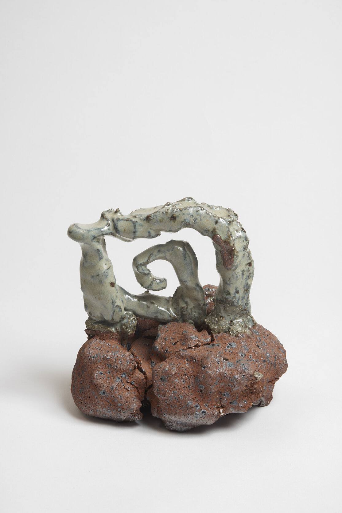  Untitled  reduced stoneware  nuka glaze and river eden silt engobe  2019  24x10x17cm 