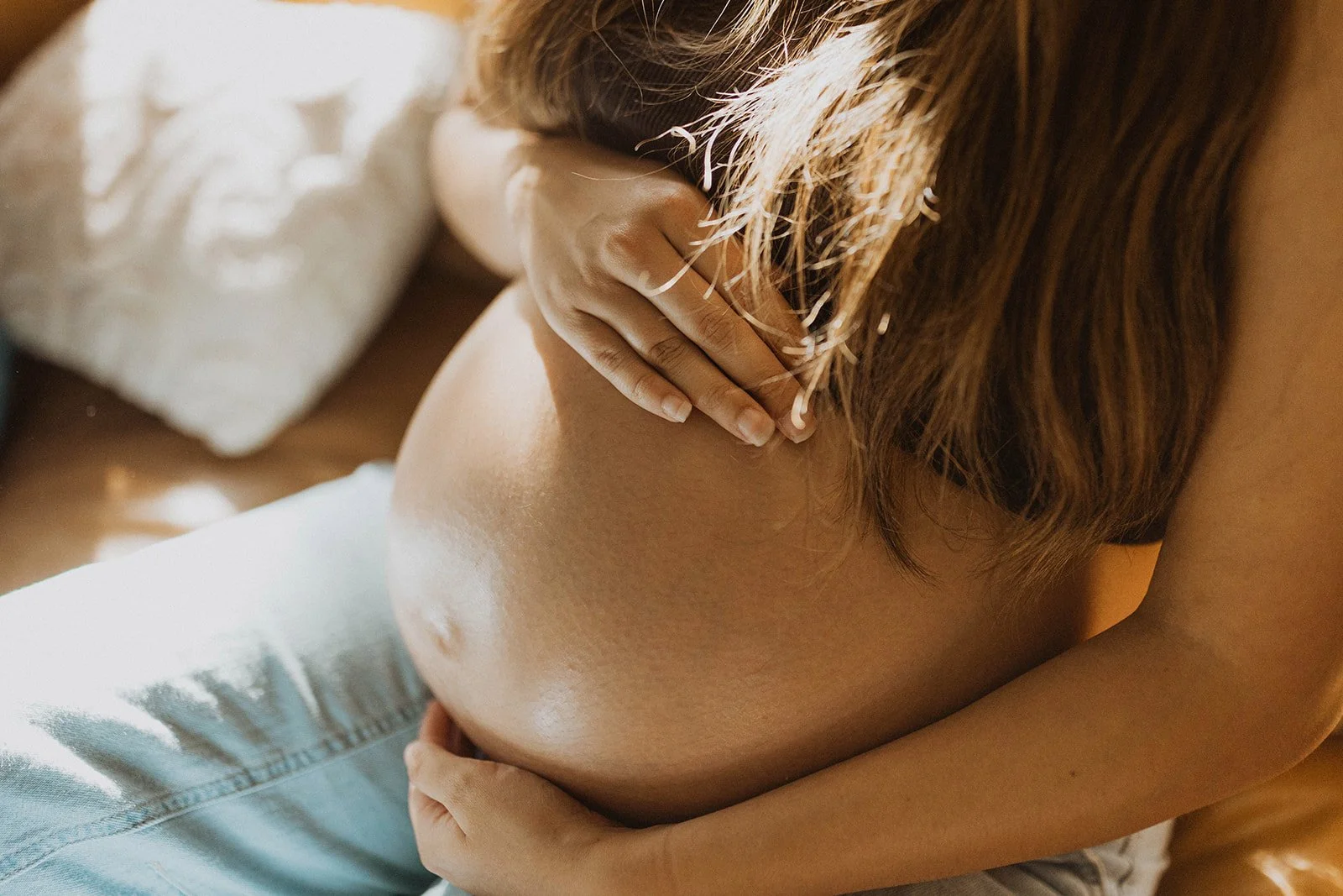 image of a pregnant belly