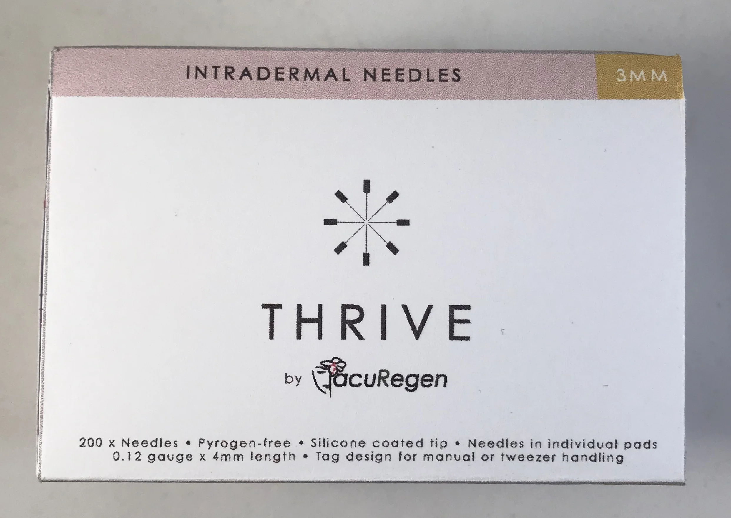 Thrive STANDARD Intradermal Needles .18x3mm 200 per box Pre Order Expected September 2025