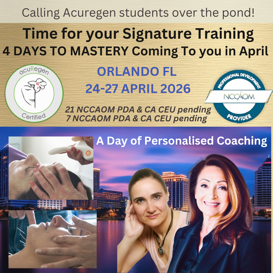 Signature Advanced Cosmetic Acupuncture ORLANDO FULL PAYMENT FL, 24-27 APRIL 26 - USA SUPER EARLY BIRD OFFER