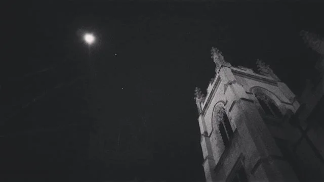 &quot;Selene's Atonement&quot; #blackandwhite #dark #spooky #church #urban #gothic #moon #southerngothic