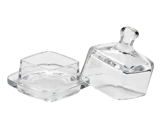 Glass Cloche Condiment Dish