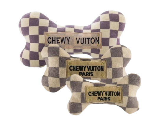 Chewy Vuiton Plush Squeaker Dog Toy