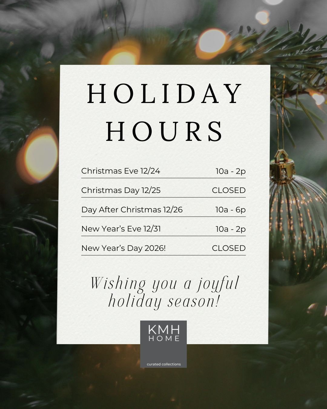 thank you for shopping local with us this holiday season 🤍