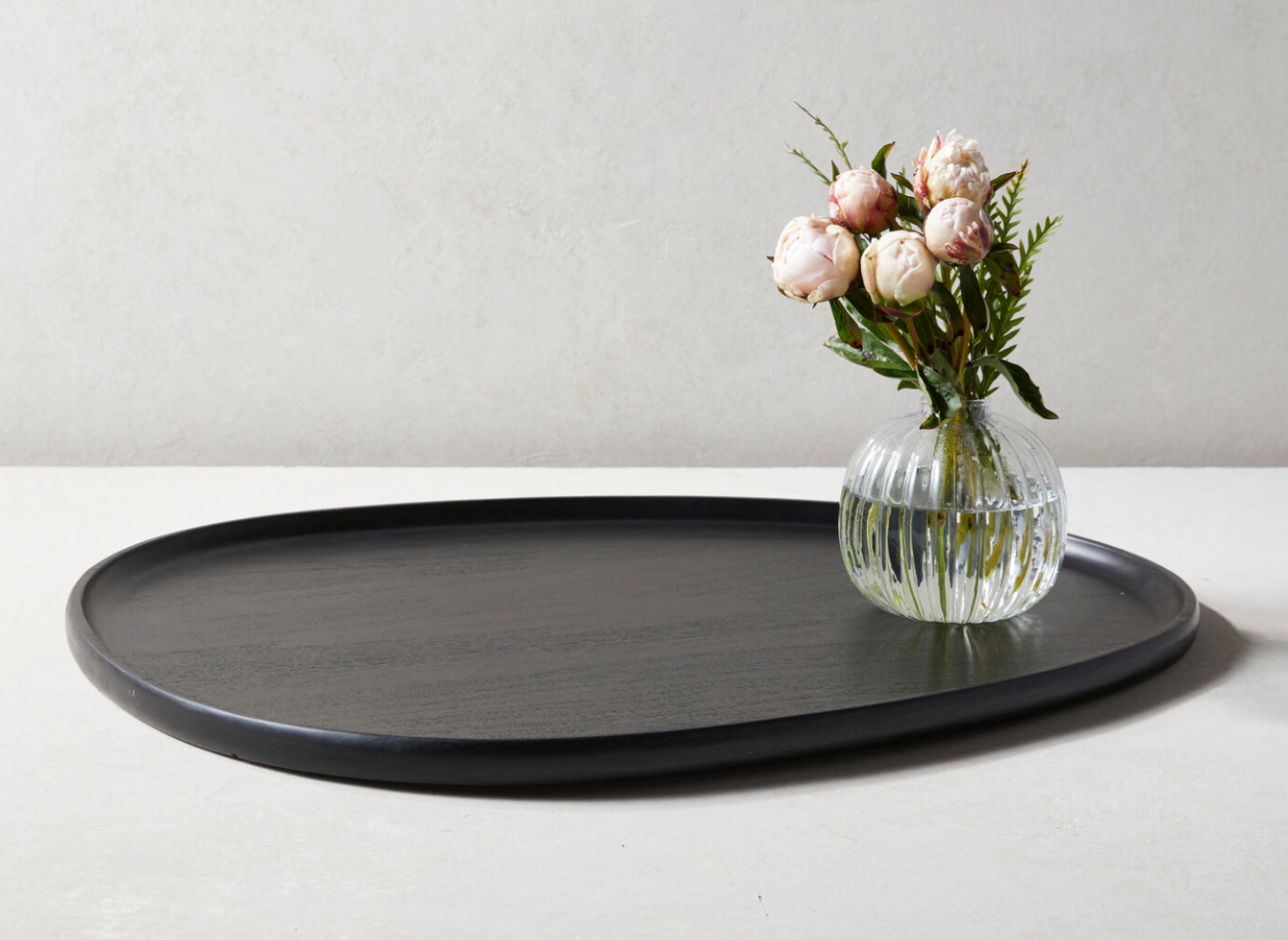 BeHome Large Black wood tray.png