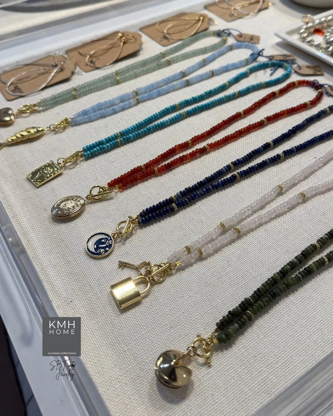 New jewelry from SBT Jewelry! ✨ Locally handmade right here in Neptune Beach, this exclusive KMH Home collection is now available to shop. See you soon, or DM us to order, we ship! 📦
