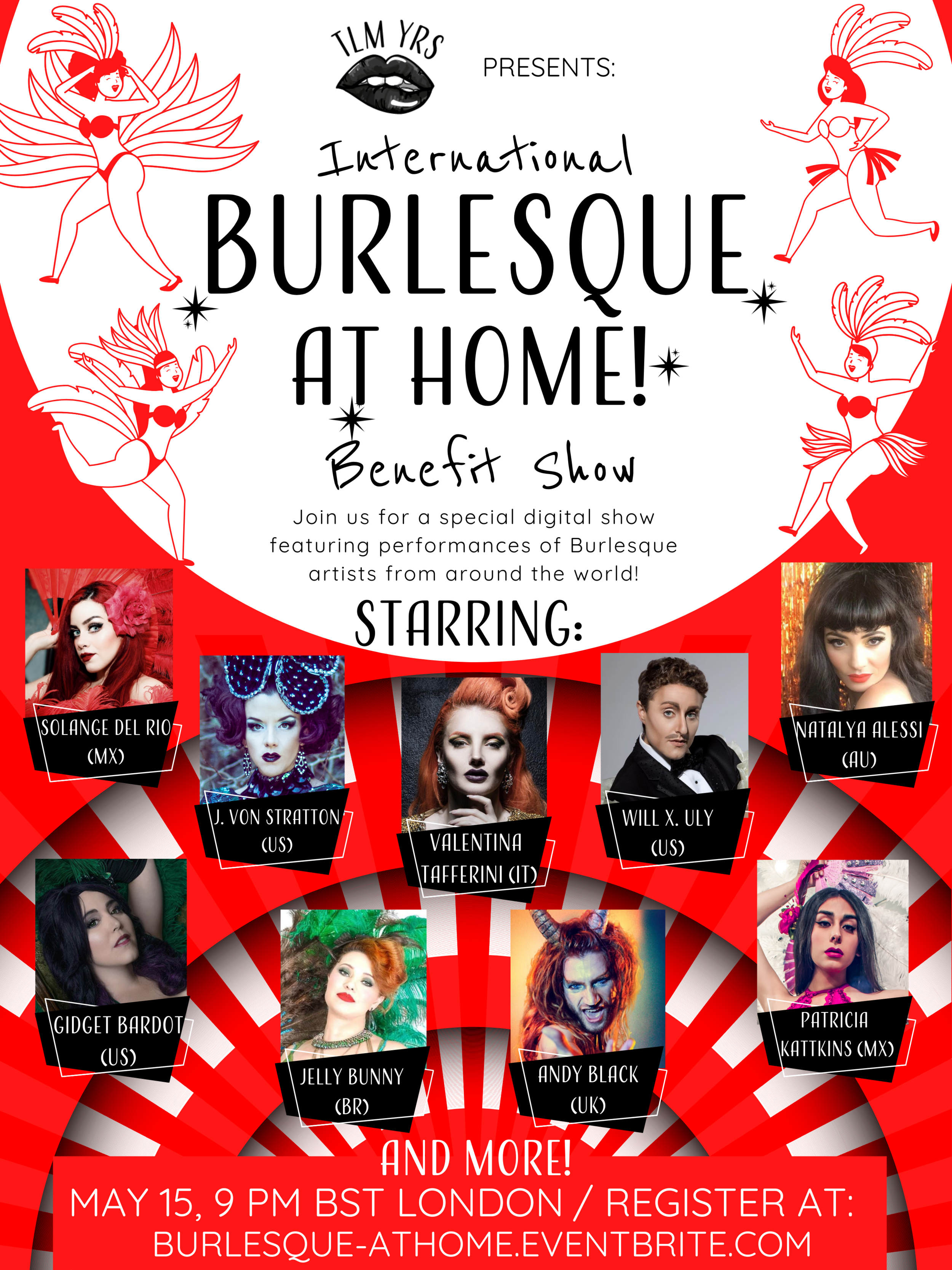 International Burlesque at Home! Benefit Show