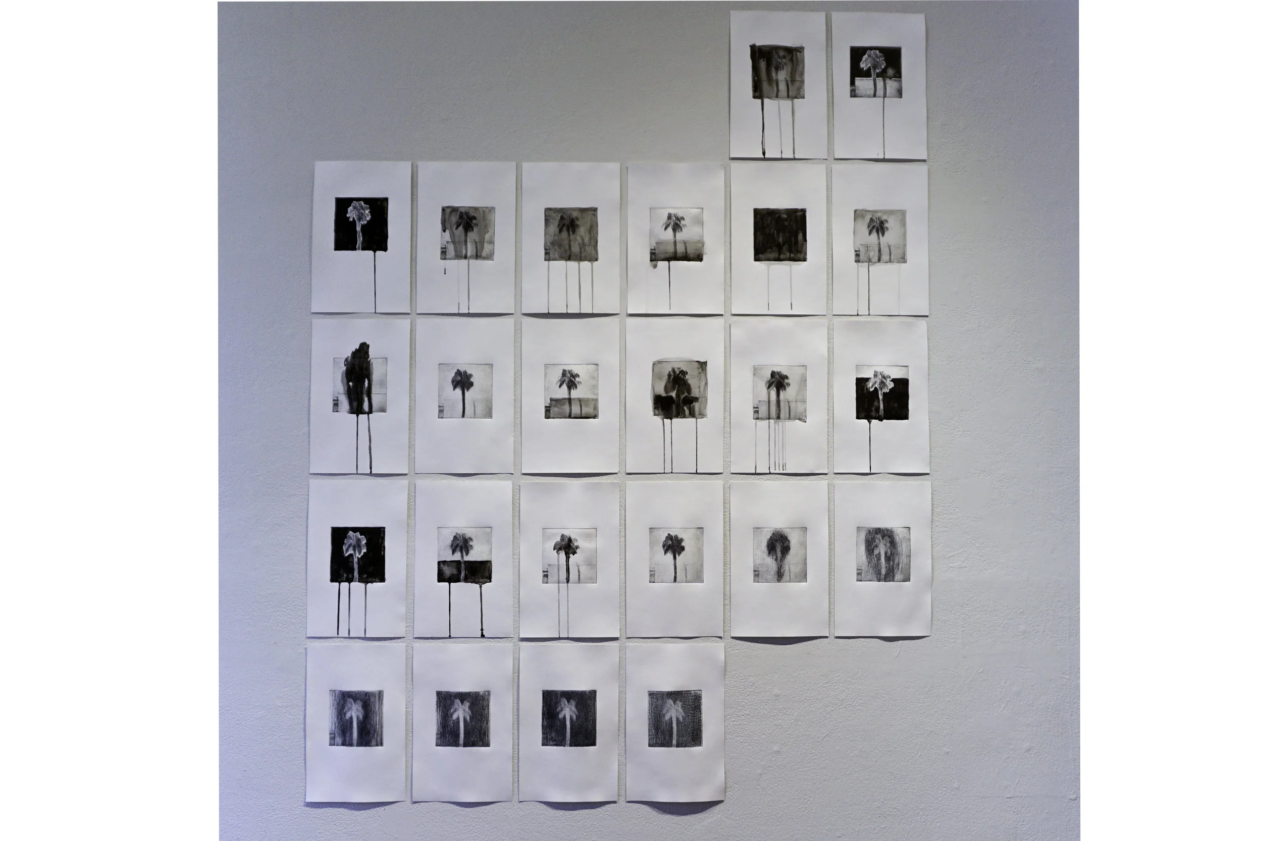  Drypoint, Watercolor on paper  Dimension variable   2018 