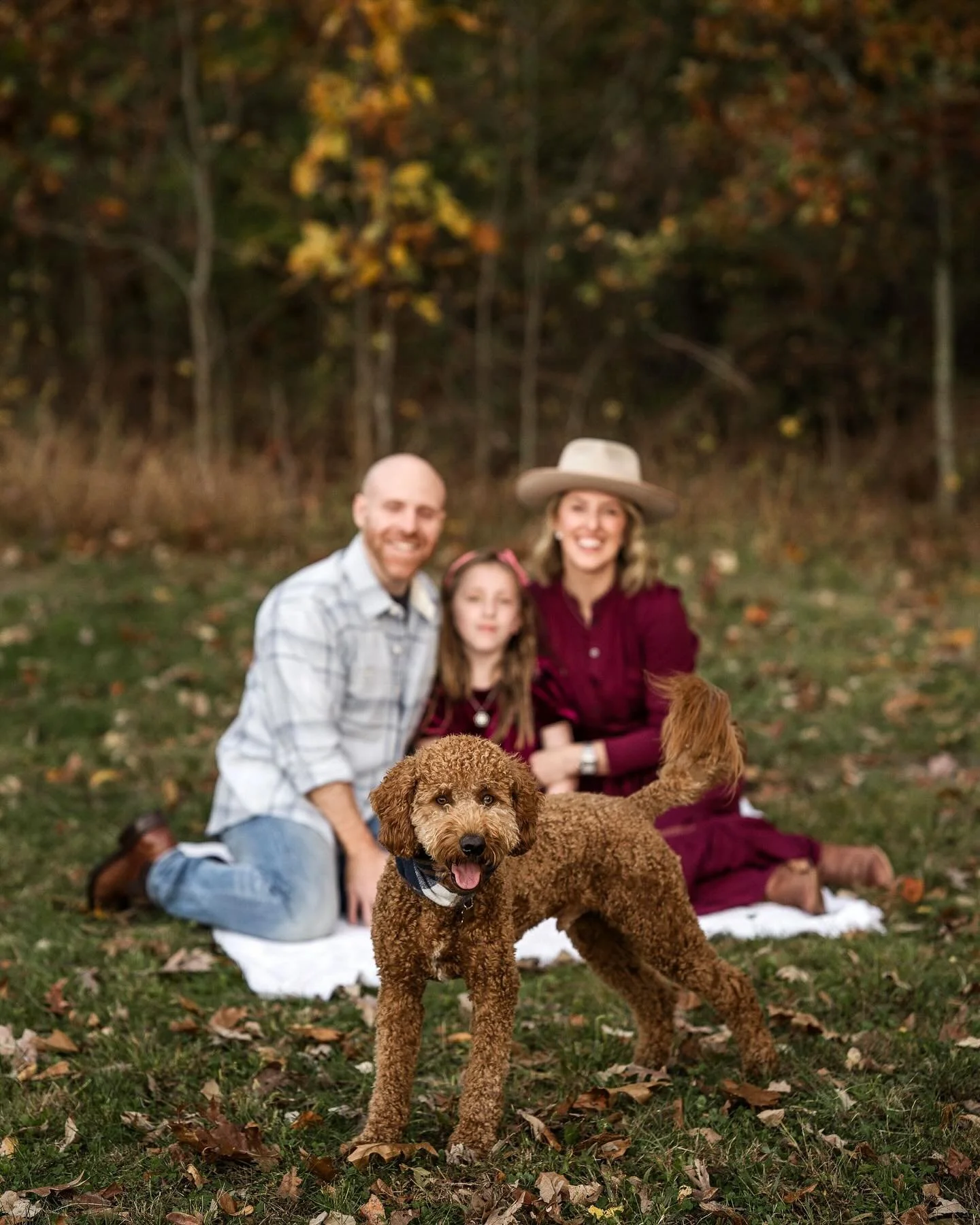 Happpppy Monday! Just the Summers family and their pup stealing the show! 🍂🐾
.
.
.
.
#cagphotography
#cagportraits
#paphotographer 
#philadelphiaphotographer
#buckscountyphotographer
#berkscountyphotographer
#montgomerycountyphotographer 
#montcoph