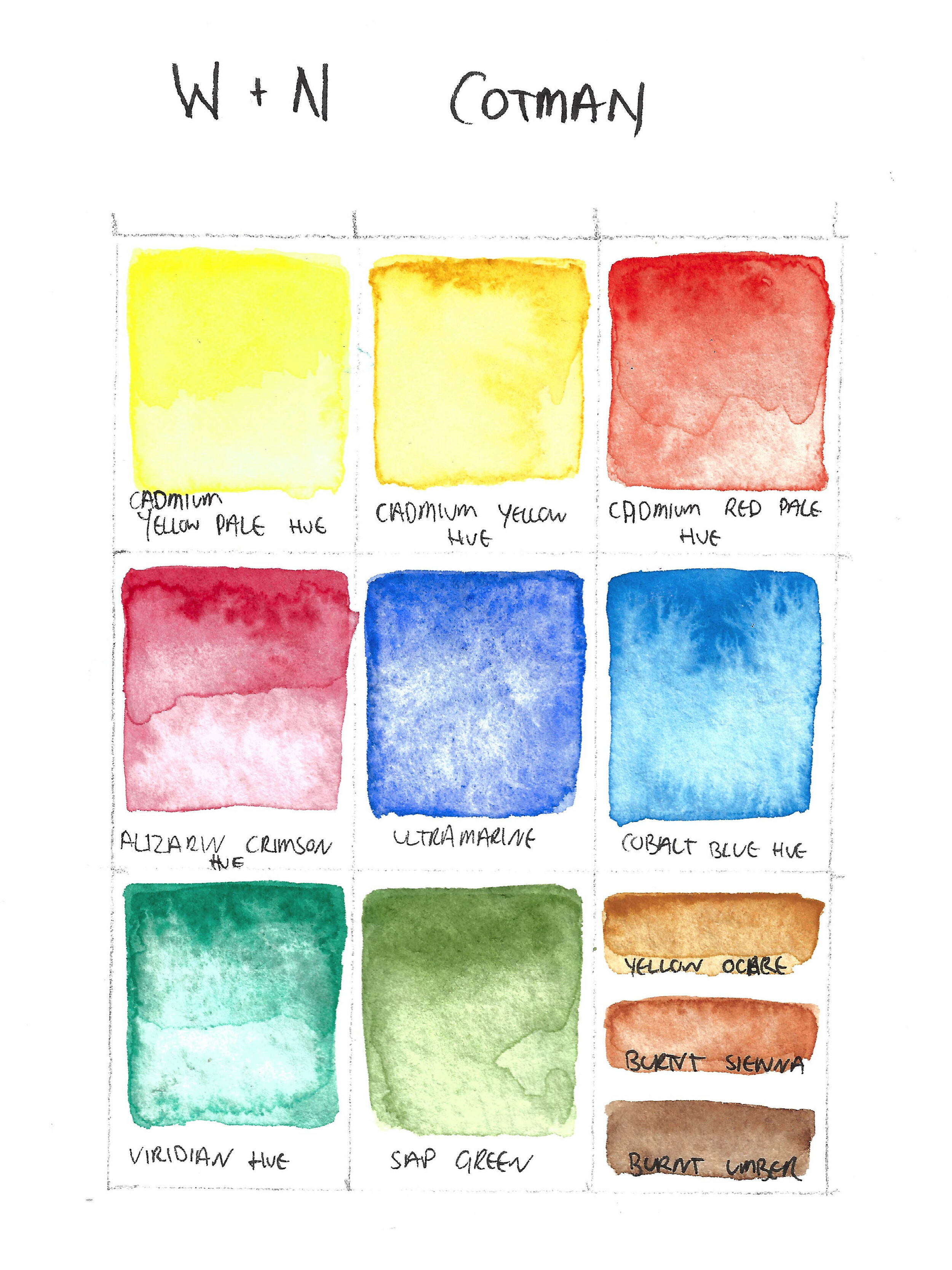 Paint Review: Winsor and Newton Cotmon watercolors – Watercolor Gypsy