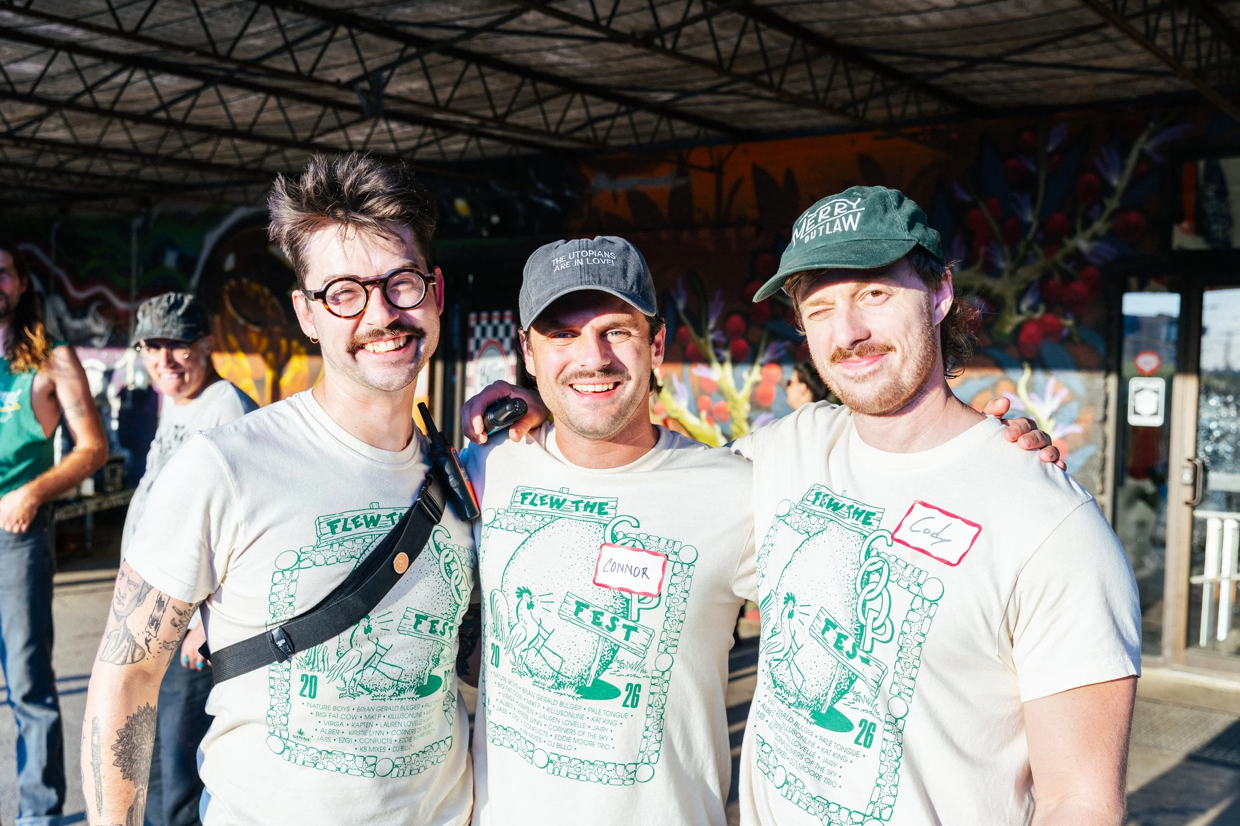 Beaux, Connor and Cody at Flew The Coop Fest 2026 - Photo by Haley Mullenix