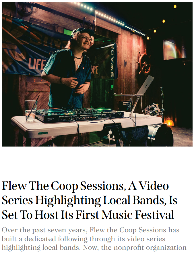 Flew The Coop Sessions in Kansas City magazine photo by Sam Blaufuss